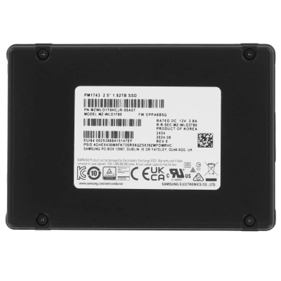 Серверный SSD Samsung 1920 ТБ PM1733a (MZWLO1T9HCJR-00A07)
